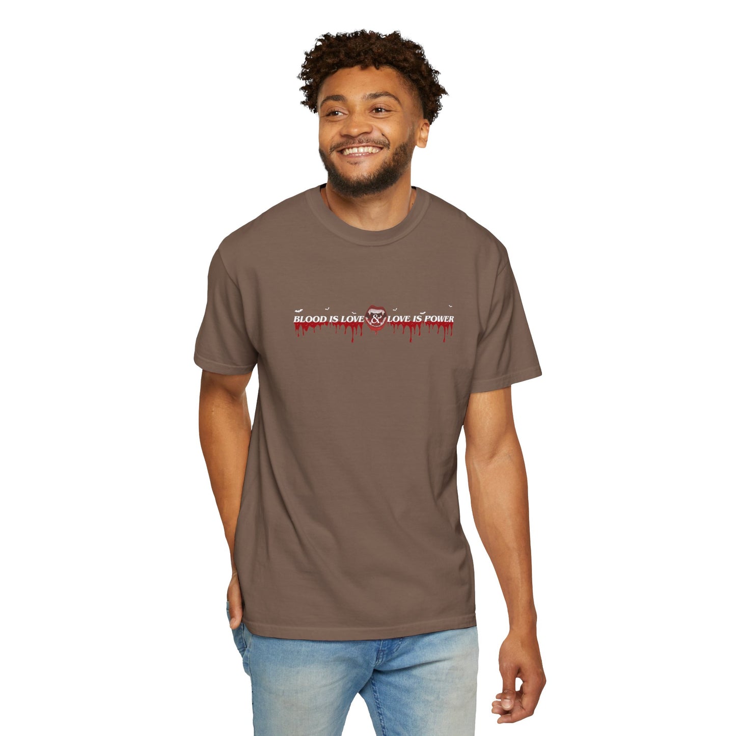 Empowerment Statement T-Shirt - "Blood is Love, Love is Power"