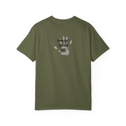 Handprint Unisex Garment-Dyed T-Shirt - Unique Casual Wear | Haunted. Hunted. His.
