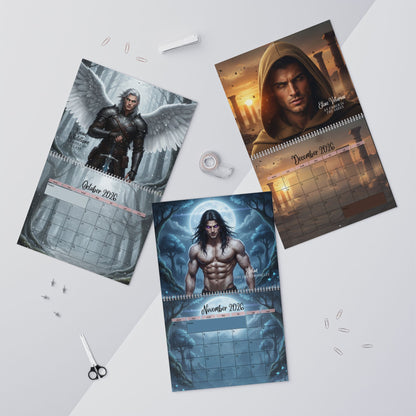 My Book Boyfriends 2026 Wall Calendar – Romantasy & BookTok Art Calendar