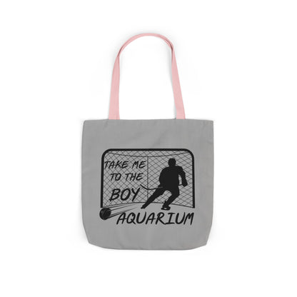 Take Me to the Boy Aquarium Tote Bag | Hockey Fan Canvas Tote