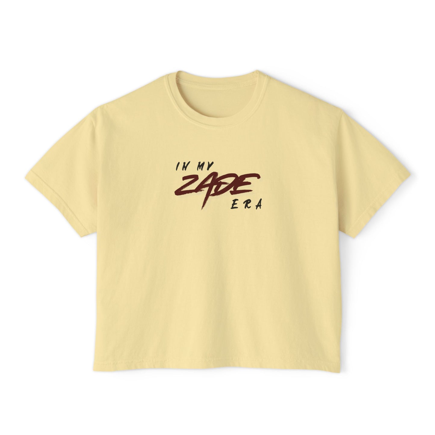 In My Zade Era Women's Boxy Tee - Trendy Graphic Tee, Casual Wear, Gift for Her, Summer Fashion, Everyday Comfort