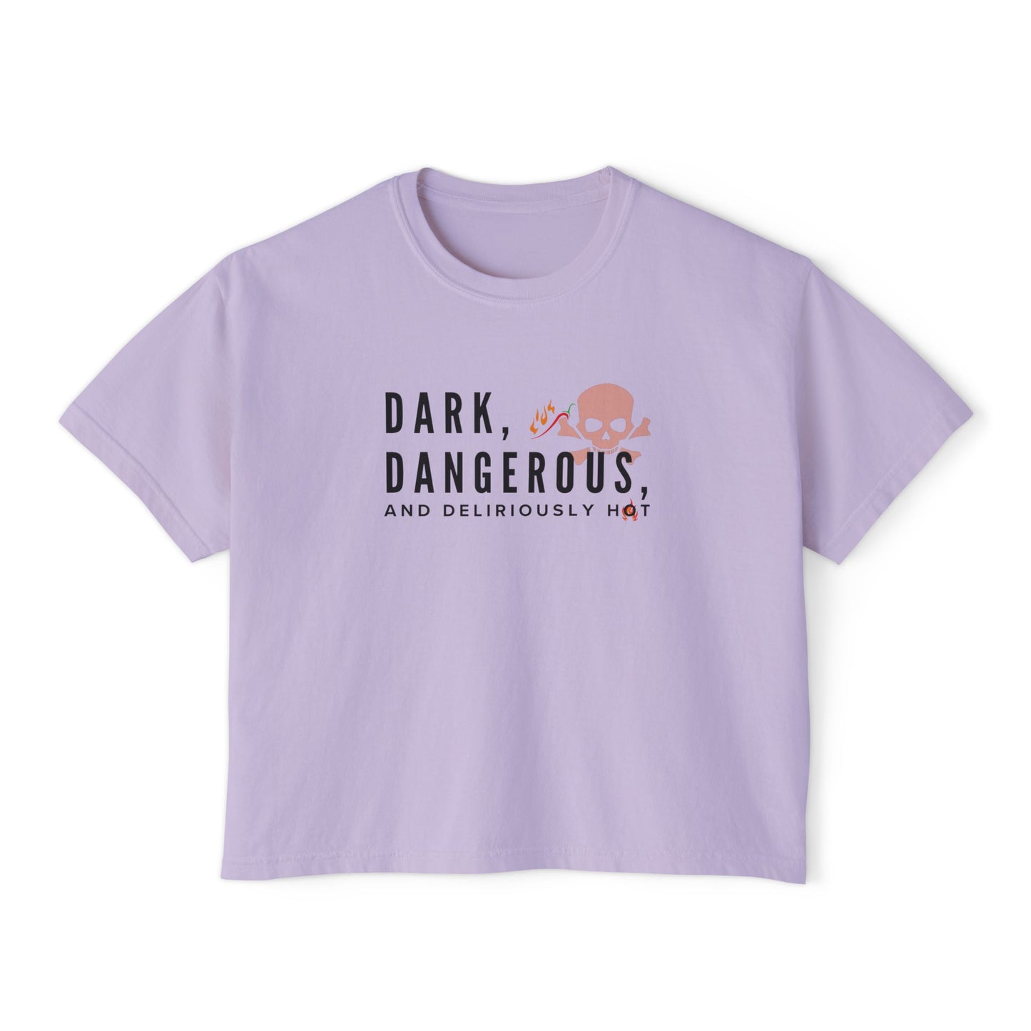 Boxy Tee - BookTok Inspired Dark, Dangerous, and Deliriously Hot Statement Tee for Women
