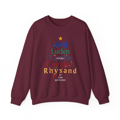 ACOTAR Book Boyfriends Christmas Sweatshirt | Rhysand, Cassian, Azriel Holiday Pullover