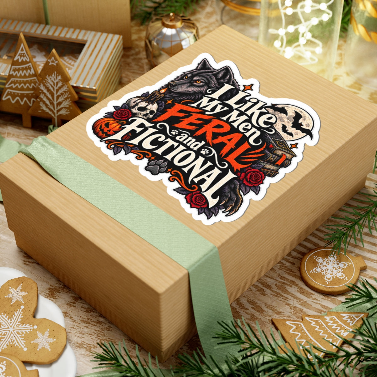 Feral & Fictional Men Sticker | Monster Romance Decal