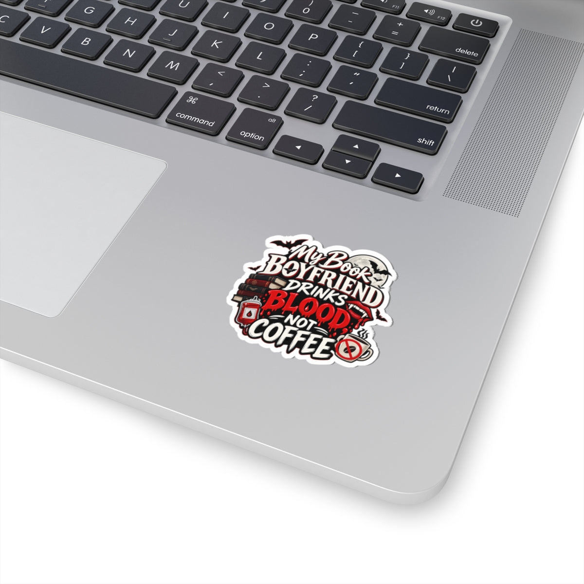 Book Boyfriend Drinks Blood Sticker | Vampire Romance Decal