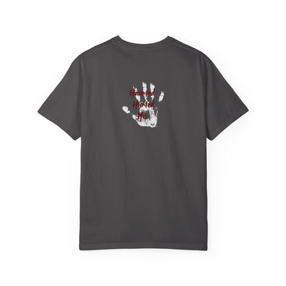 Handprint Unisex Garment-Dyed T-Shirt - Unique Casual Wear | Haunted. Hunted. His.