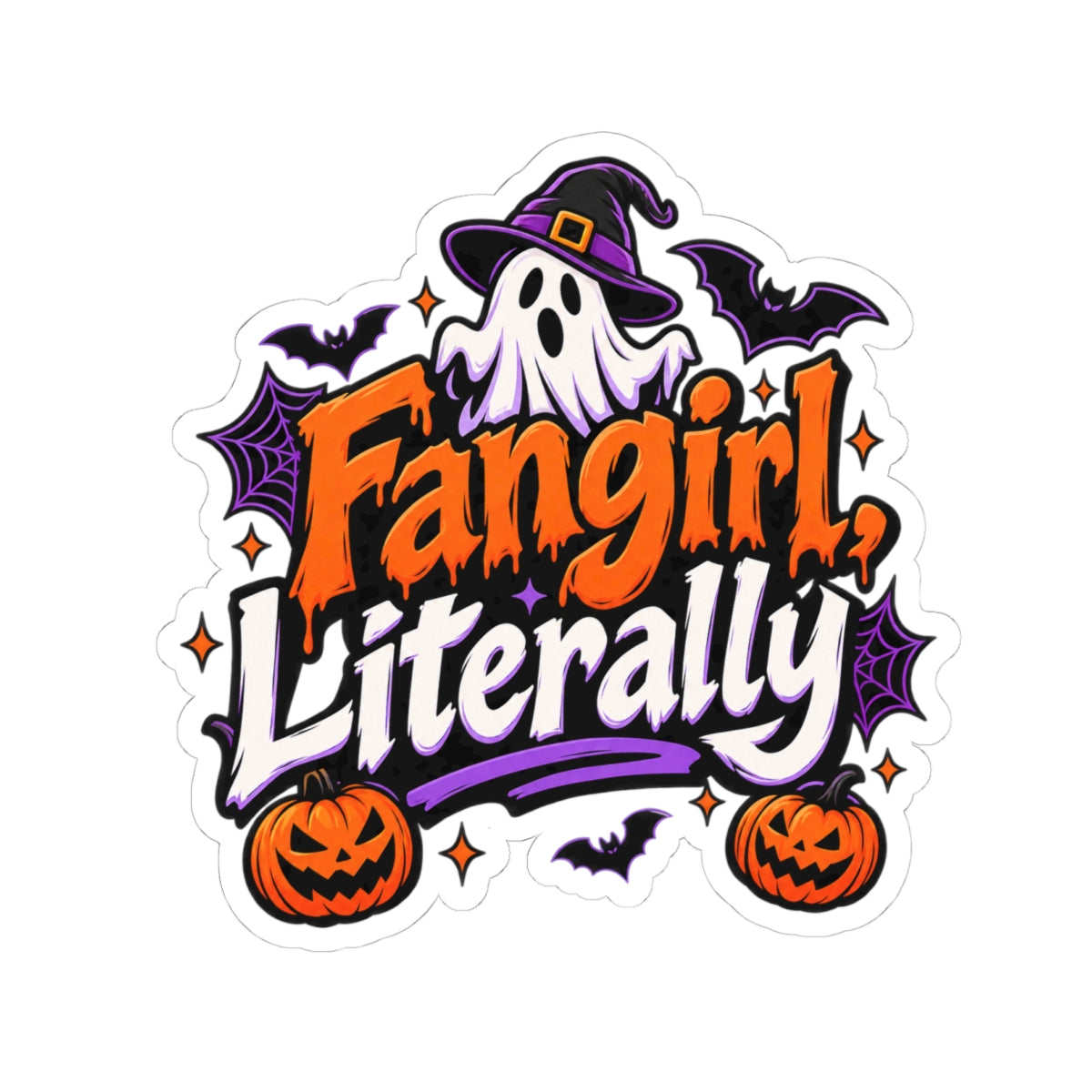 Fangirl, Literally Sticker | Vampire Book Lover Decal