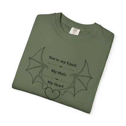 Rhysand to Feyre Quote T-Shirt | “You’re My Equal, My Mate, My Heart” ACOTAR Tee