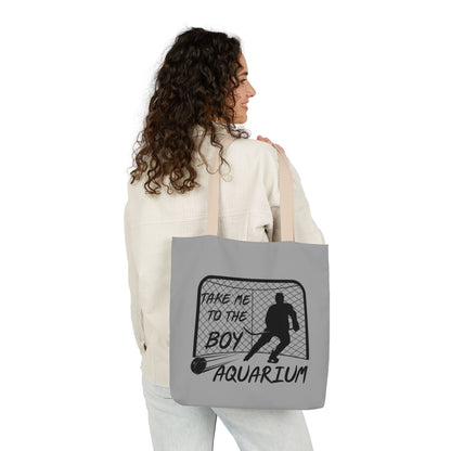 Take Me to the Boy Aquarium Tote Bag | Hockey Fan Canvas Tote