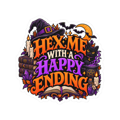 Hex Me With a Happy Ending Sticker | Witchy Romance Decal