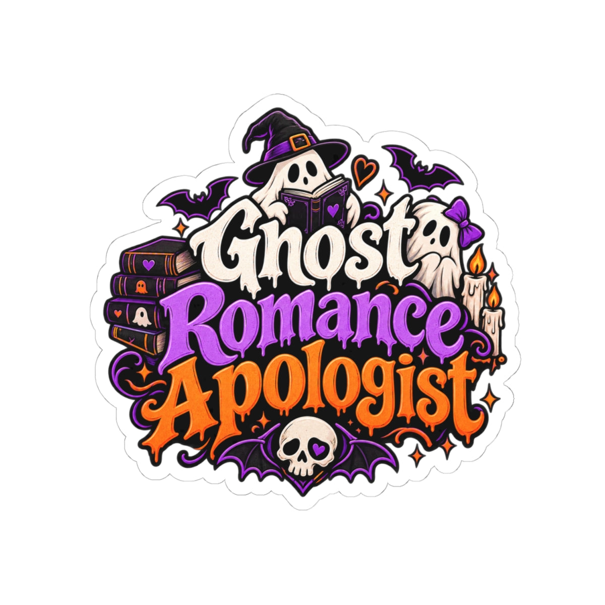 Ghost Romance Apologist Sticker | Paranormal BookTok Decal