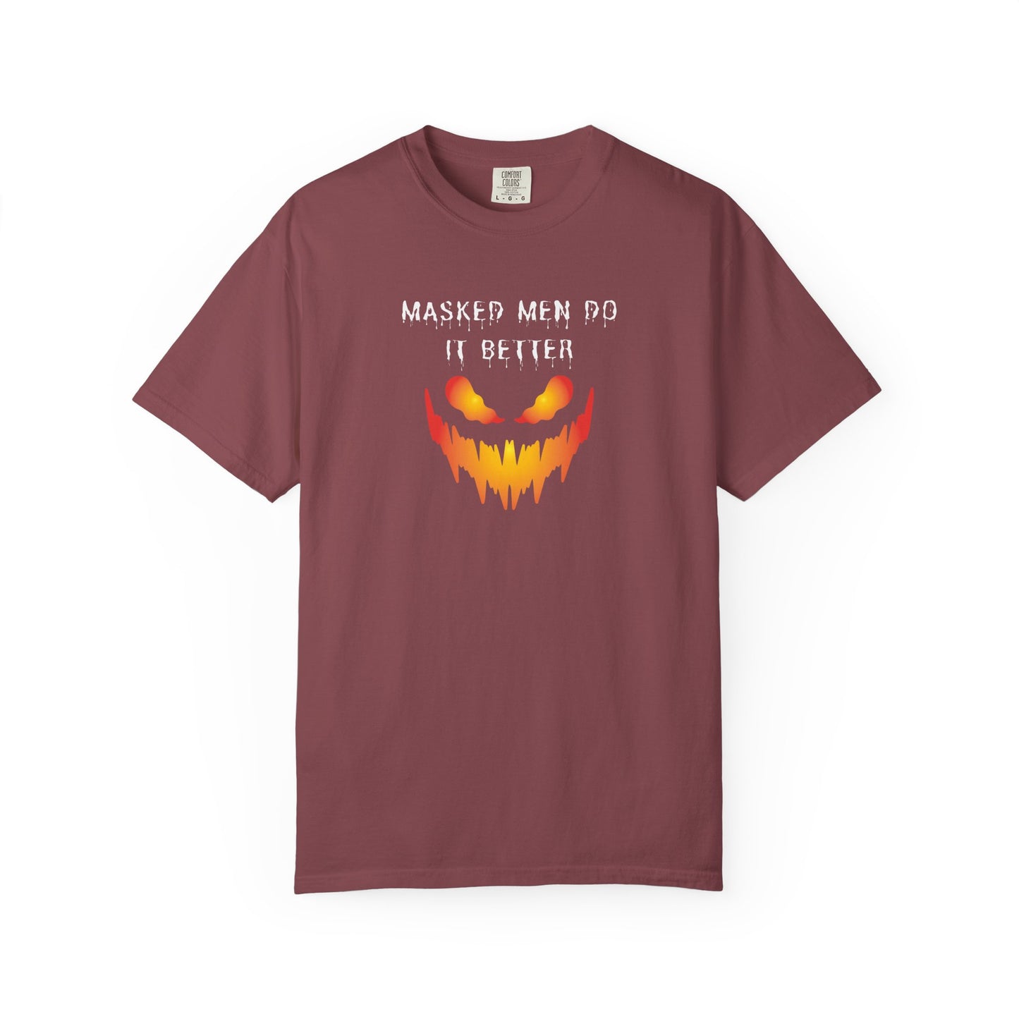 Halloween Graphic T-Shirt - 'Masked Men Do It Better'