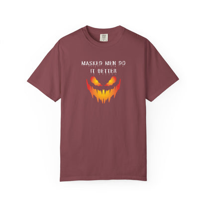 Halloween Graphic T-Shirt - 'Masked Men Do It Better'