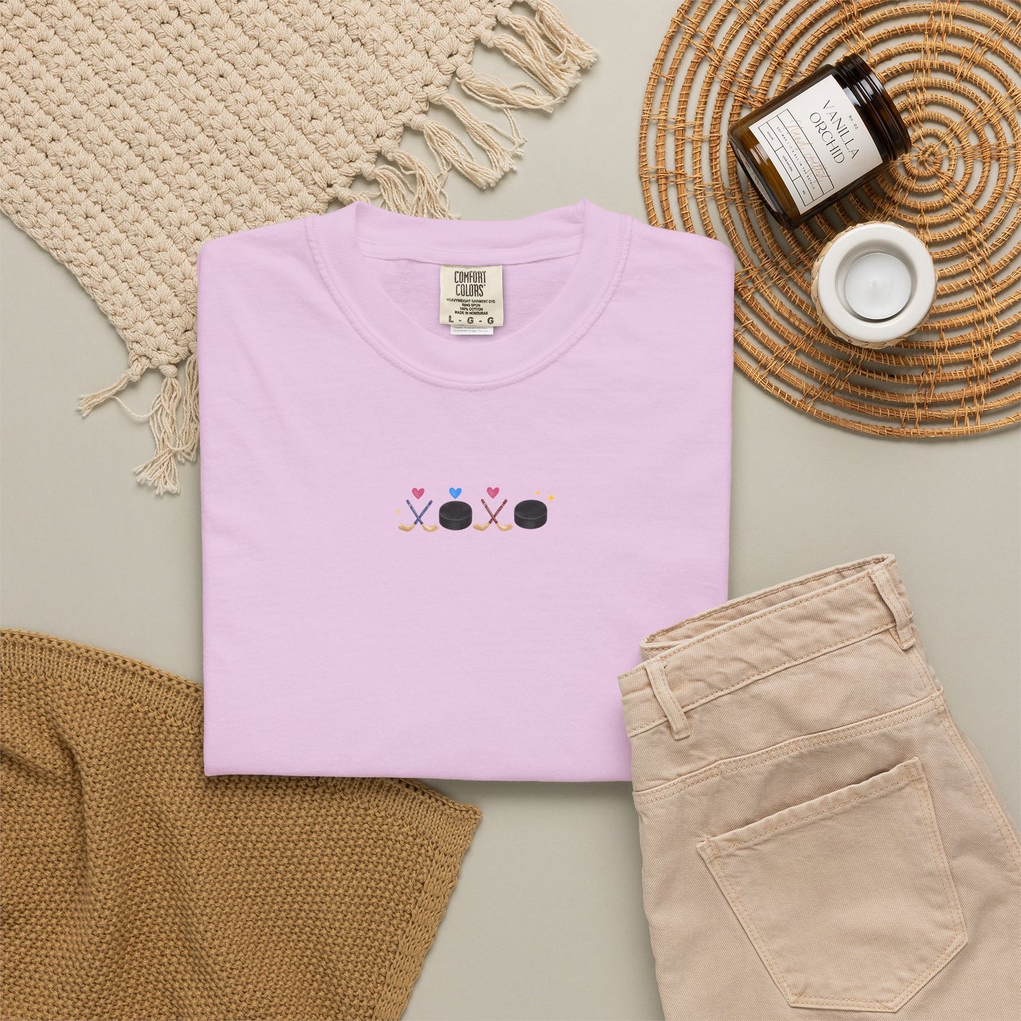 XOXO Hockey Heart T-Shirt – Minimal Hockey Love Tee | Valentine Hockey Shirt