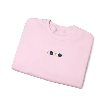 XOXO Hockey Embroidered Sweatshirt
