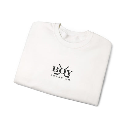 Boy Aquarium Hockey Embroidery Sweatshirt | Minimal Reader Crewneck