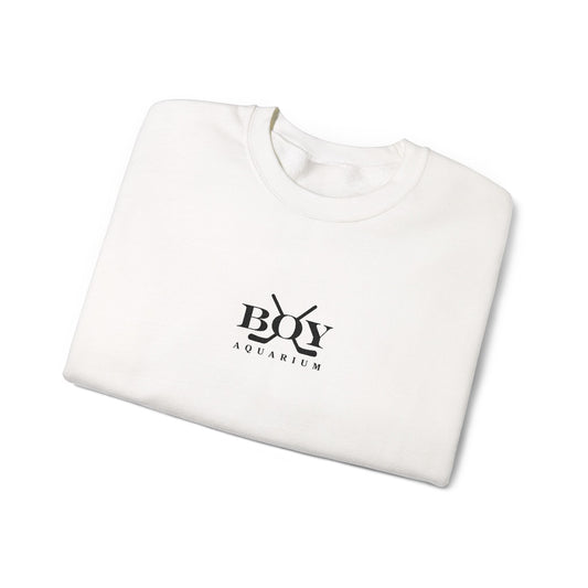 Boy Aquarium Hockey Embroidery Sweatshirt | Minimal Reader Crewneck
