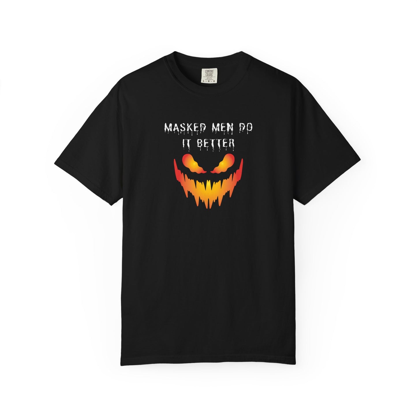 Halloween Graphic T-Shirt - 'Masked Men Do It Better'