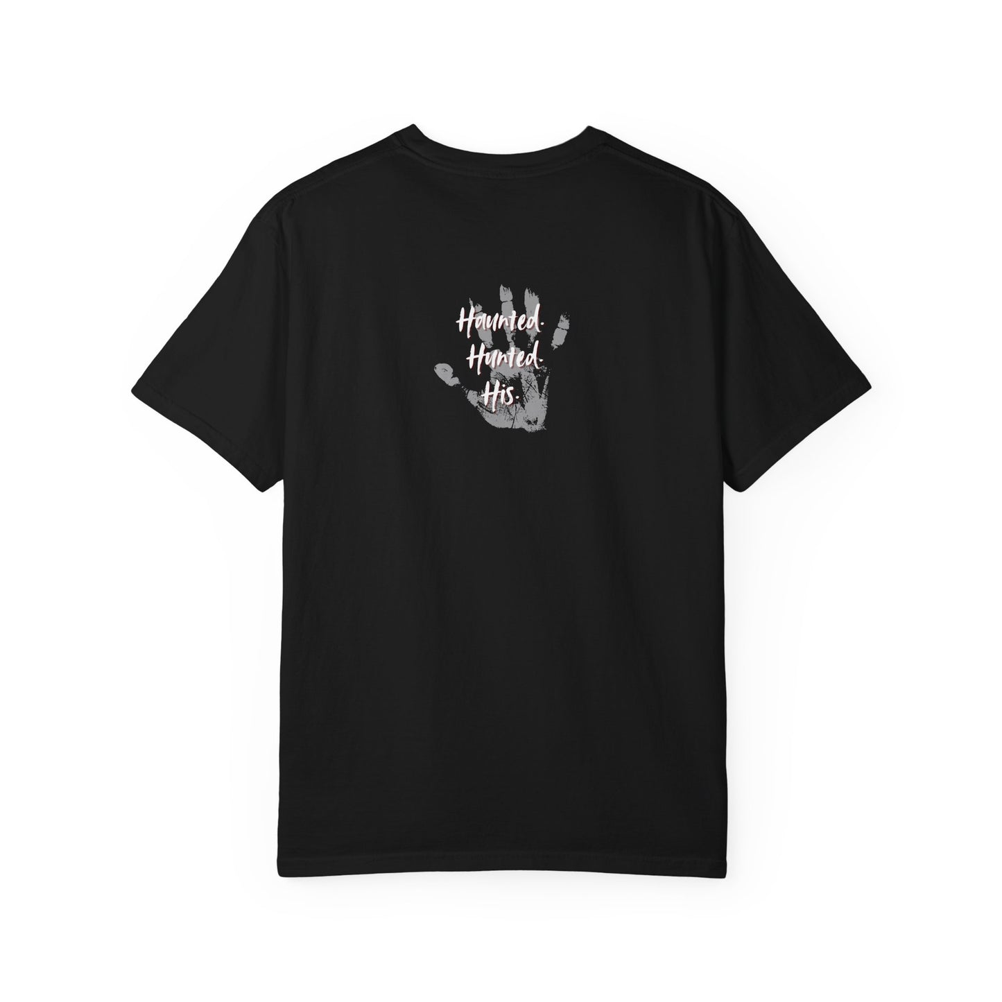 Handprint Unisex Garment-Dyed T-Shirt - Unique Casual Wear | Haunted. Hunted. His.