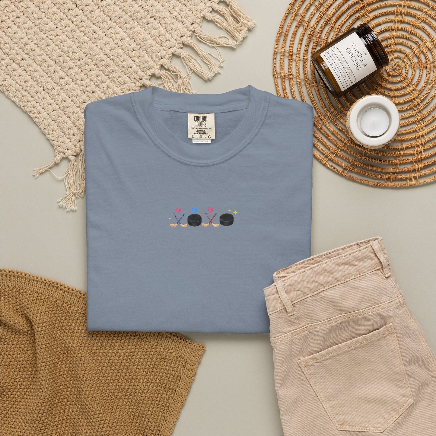 XOXO Hockey Heart T-Shirt – Minimal Hockey Love Tee | Valentine Hockey Shirt