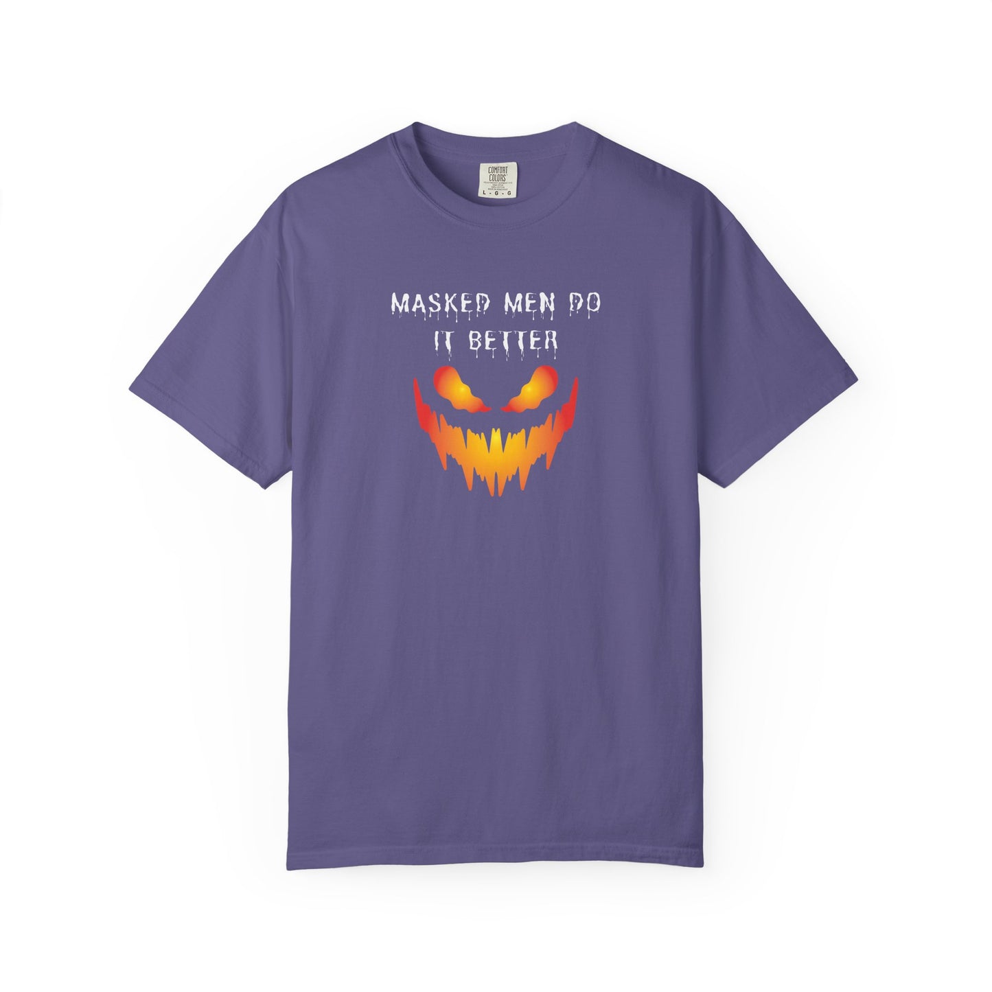 Halloween Graphic T-Shirt - 'Masked Men Do It Better'