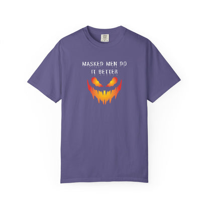 Halloween Graphic T-Shirt - 'Masked Men Do It Better'