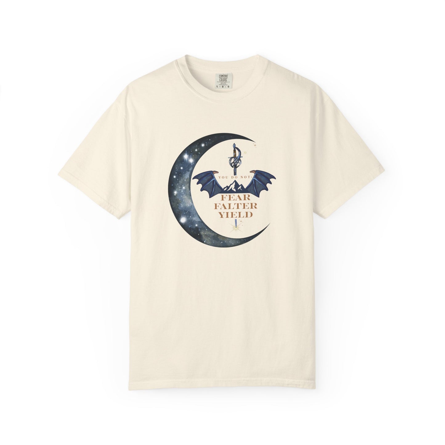 You Do Not Fear, Falter, Yield Tee | Fourth Wing Quote Shirt for BookTok Readers
