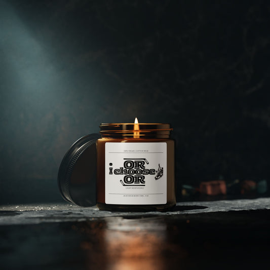 Soy Candle — 'Or I Choose Or' Amber Jar Hockey Candle