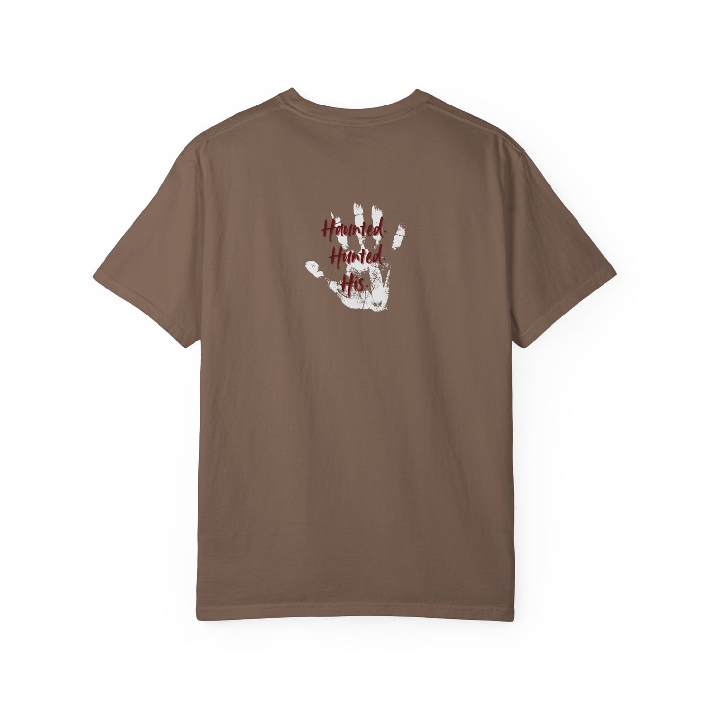 Handprint Unisex Garment-Dyed T-Shirt - Unique Casual Wear | Haunted. Hunted. His.