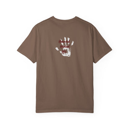 Handprint Unisex Garment-Dyed T-Shirt - Unique Casual Wear | Haunted. Hunted. His.