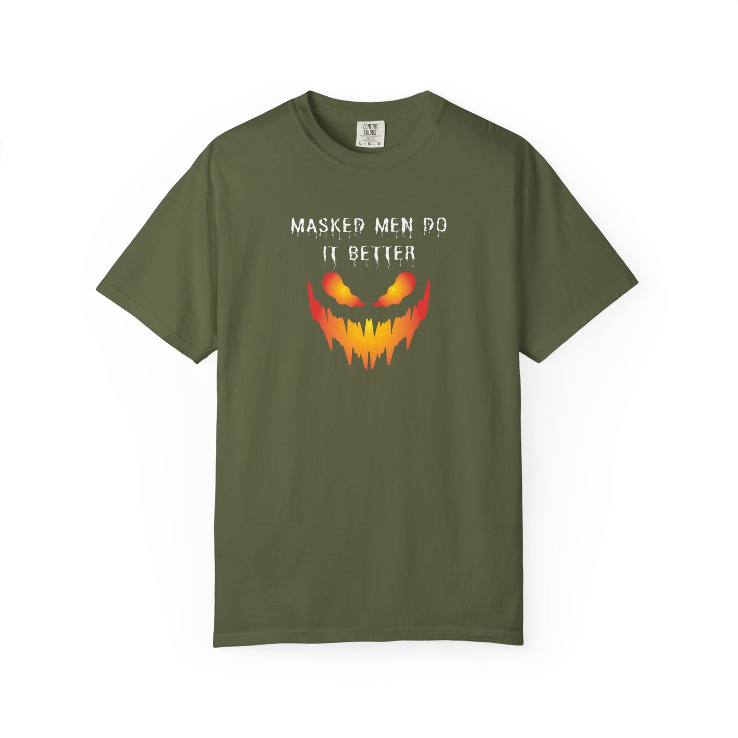 Halloween Graphic T-Shirt - 'Masked Men Do It Better'