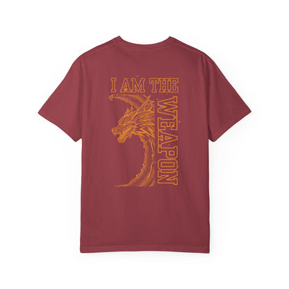 I Am the Weapon Tee | Xaden Riorson Fourth Wing Shirt for BookTok Fans Back Print