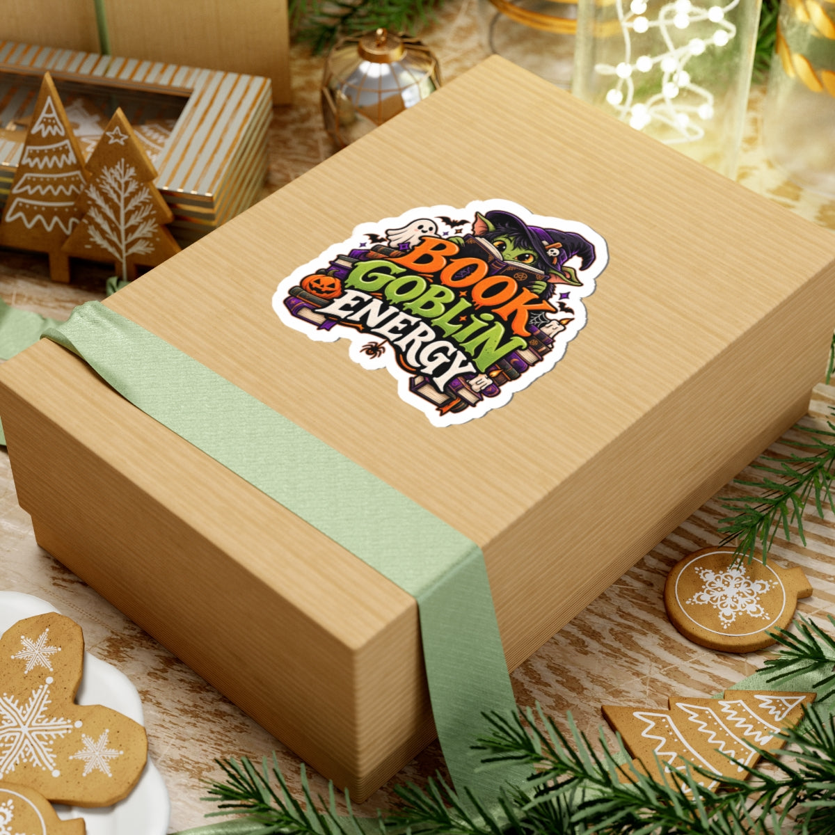 Book Goblin Energy Sticker | Funny BookTok Reader Decal