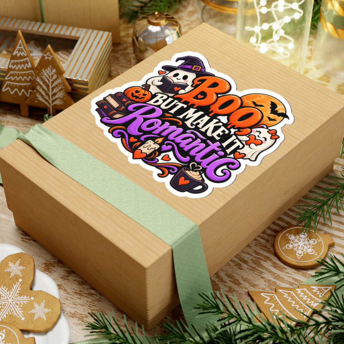 Boo, But Make It Romantic Sticker | Halloween Romance Decal