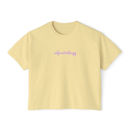 STFUATTDLAGG Minimalist Cursive Tee | Subtle Spicy BookTok Shirt