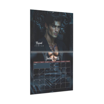My Book Boyfriends 2026 Wall Calendar – Romantasy & BookTok Art Calendar