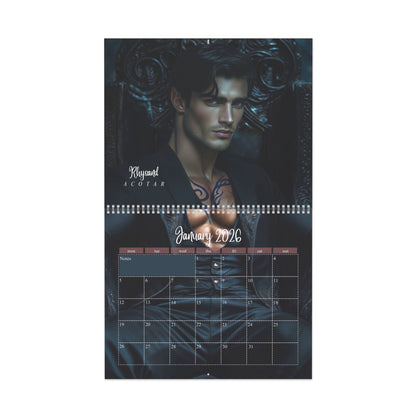 My Book Boyfriends 2026 Wall Calendar – Romantasy & BookTok Art Calendar