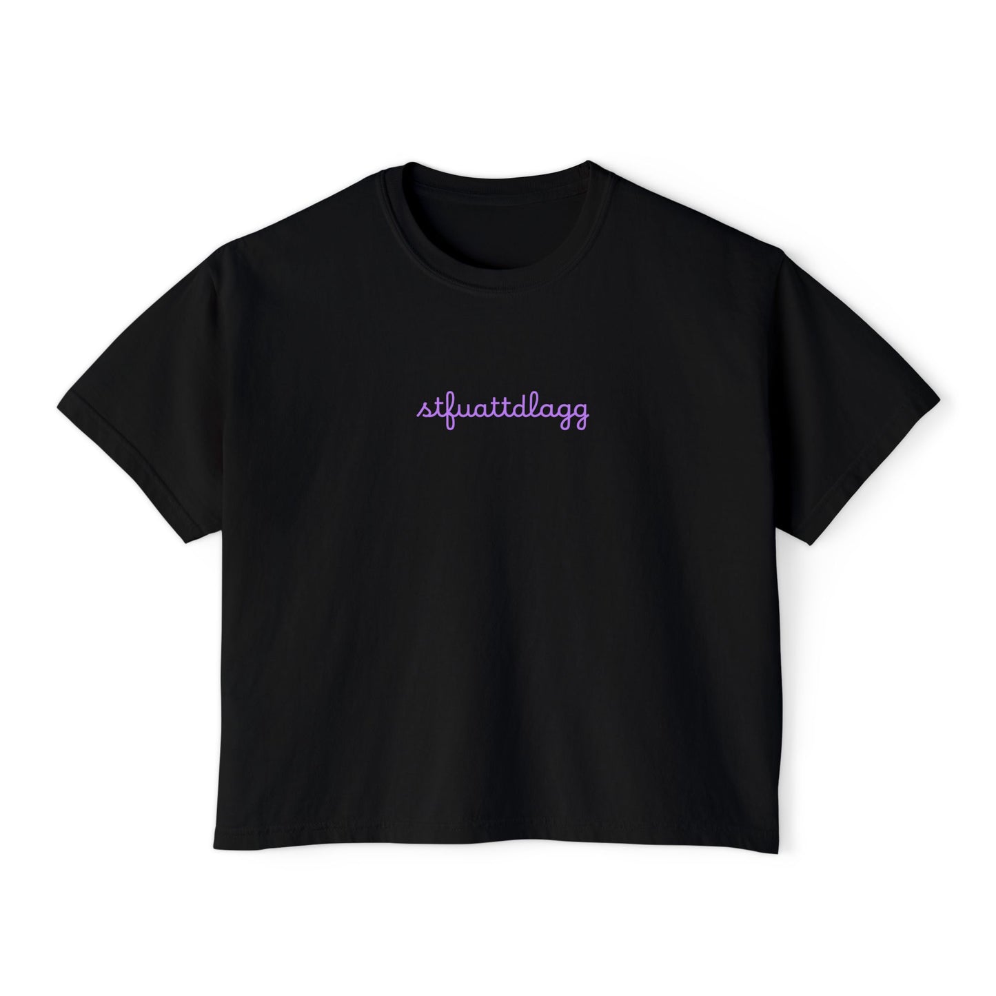 STFUATTDLAGG Minimalist Cursive Tee | Subtle Spicy BookTok Shirt