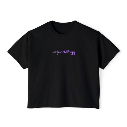 STFUATTDLAGG Minimalist Cursive Tee | Subtle Spicy BookTok Shirt