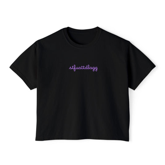 STFUATTDLAGG Minimalist Cursive Tee | Subtle Spicy BookTok Shirt