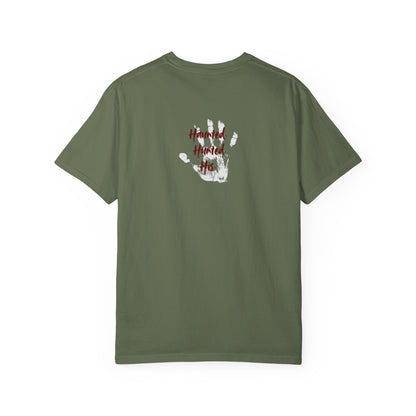 Handprint Unisex Garment-Dyed T-Shirt - Unique Casual Wear | Haunted. Hunted. His.