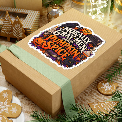 Morally Gray Men & Pumpkin Spice Sticker | Fall BookTok Decal