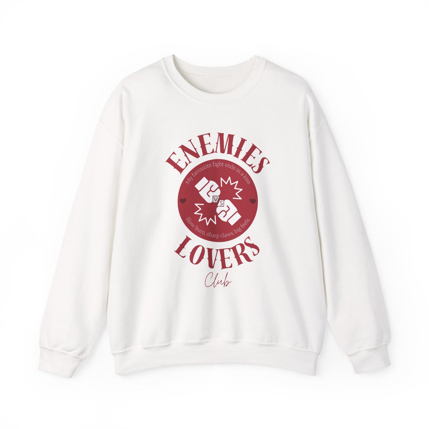 Enemies vs Lovers Club Sweatshirt | Enemies to Lovers Romance Pullover for BookTok Fans