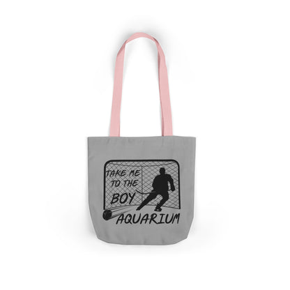 Take Me to the Boy Aquarium Tote Bag | Hockey Fan Canvas Tote