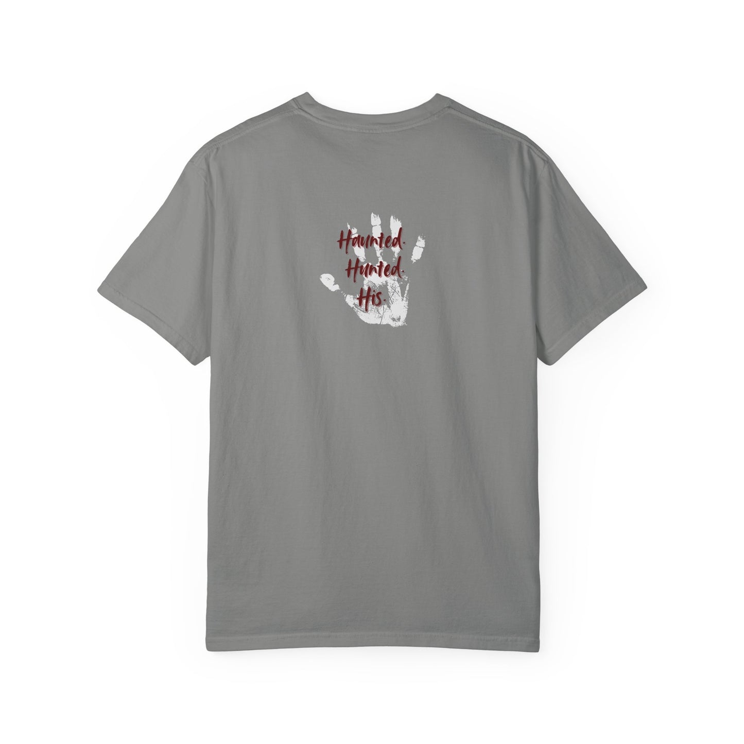 Handprint Unisex Garment-Dyed T-Shirt - Unique Casual Wear | Haunted. Hunted. His.