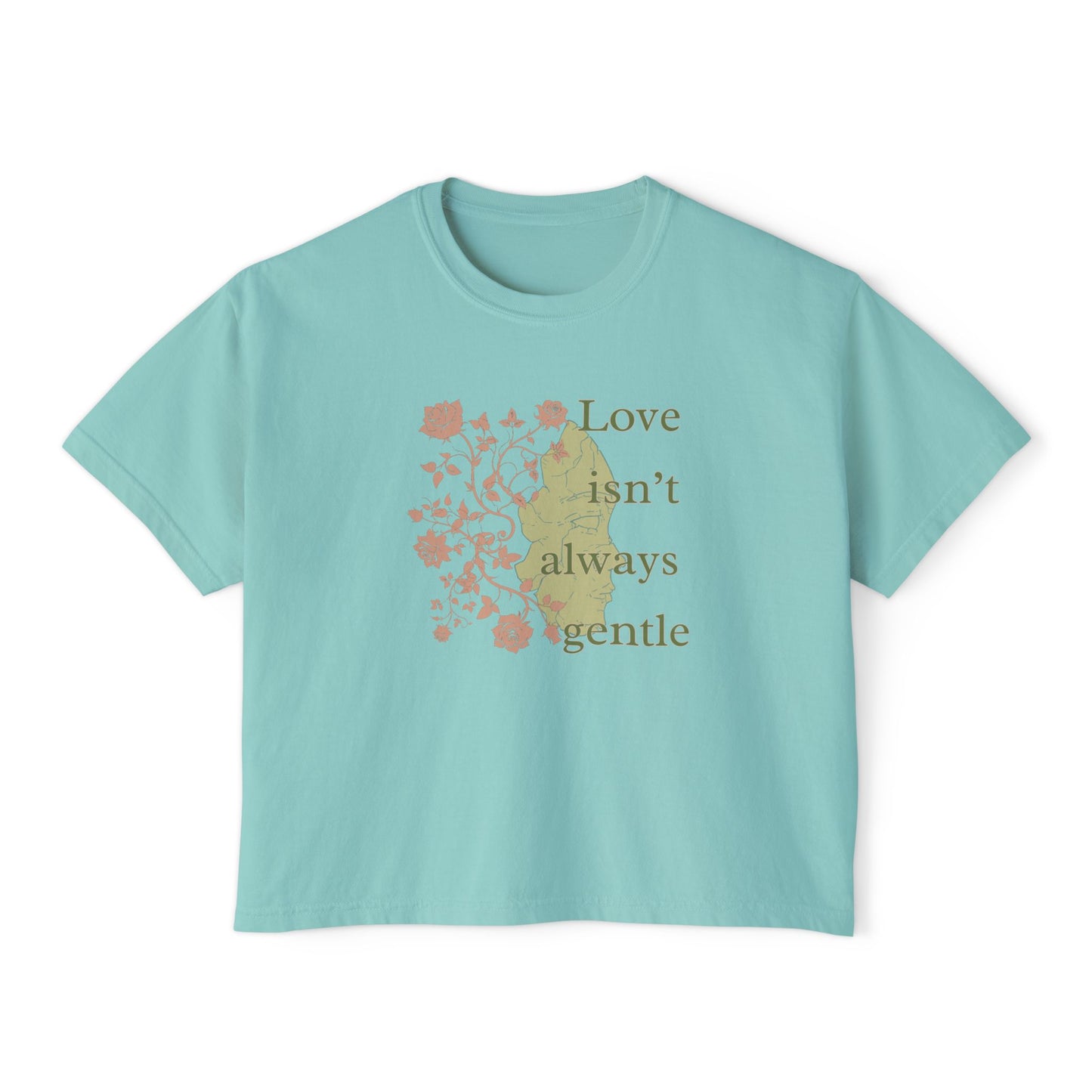 Tee Spring Court 'Love Isn't Always Gentle' Women's Boxy Boho Shirt