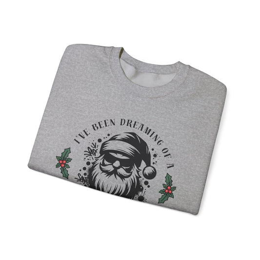 Christmas Sweatshirt — "I've Been Dreaming of Spicy Christmas" Santa Holiday Crewneck