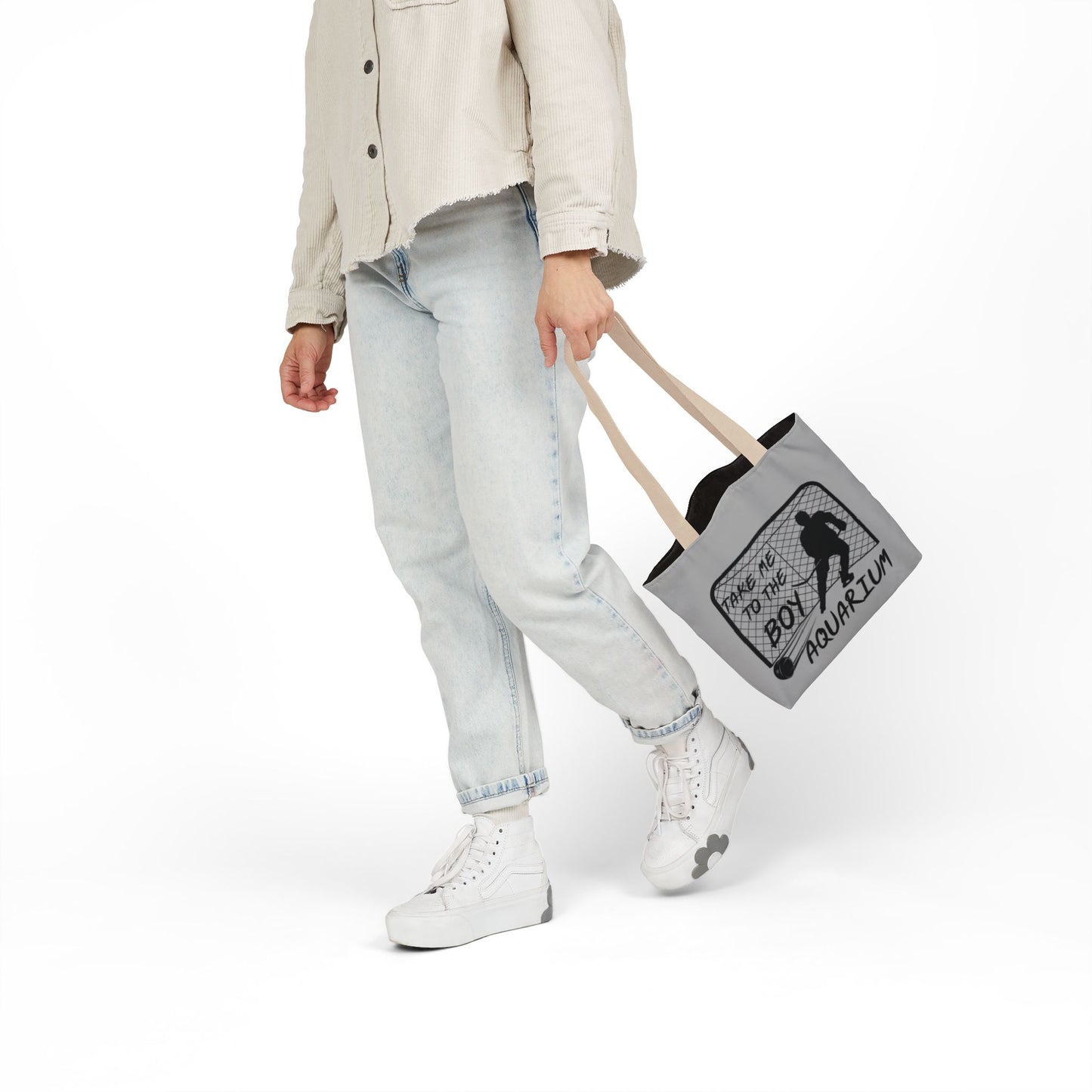 Take Me to the Boy Aquarium Tote Bag | Hockey Fan Canvas Tote