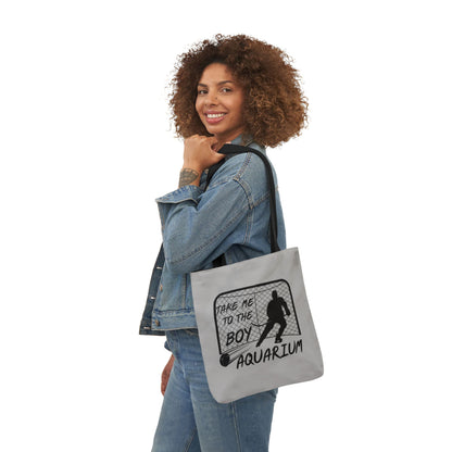 Take Me to the Boy Aquarium Tote Bag | Hockey Fan Canvas Tote