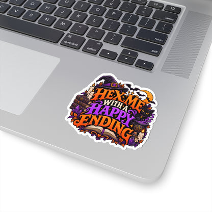 Hex Me With a Happy Ending Sticker | Witchy Romance Decal